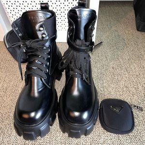 Monolith Mini Bag Lug Sole Combat Boot (Unworn) (Faux)